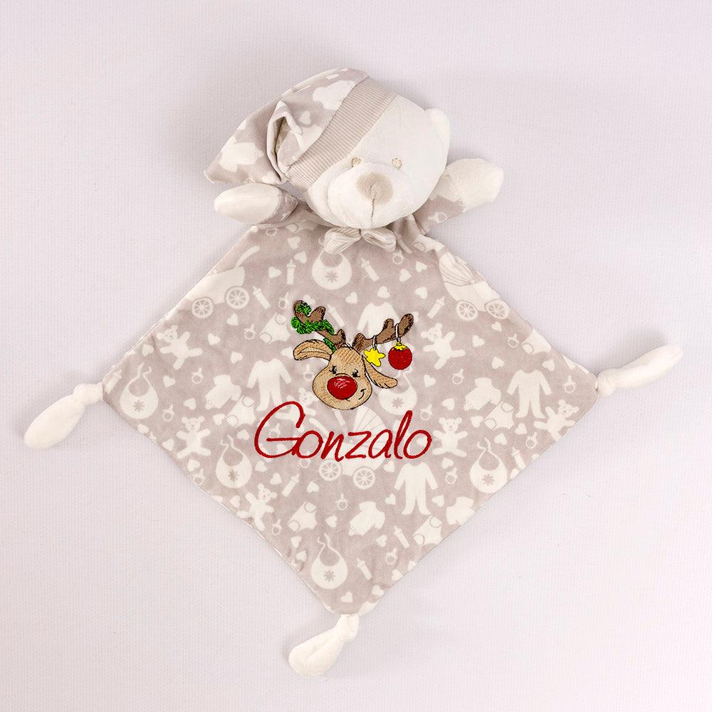 Dou dou Personalizado Navidad Bebé Peluche Reno Nanetes - Nanetes #