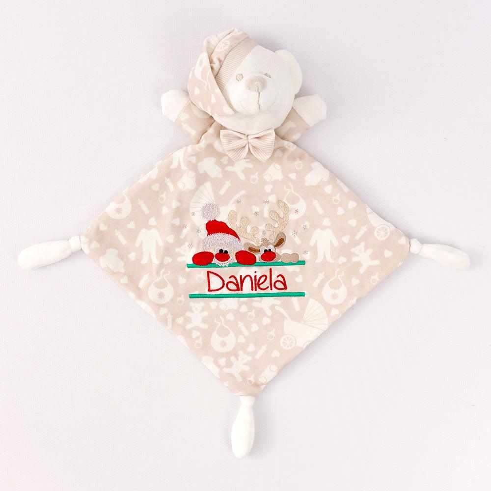 Dou dou Personalizado Navidad Bebé Peluche Noel y Reno Nanetes - Nanetes #