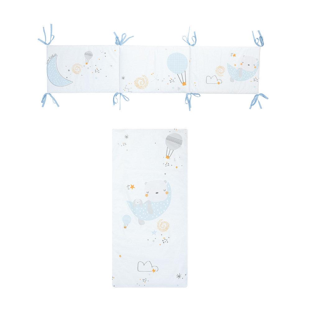 Edredón con Protector Cuna Volare Azul Chic - Nanetes
