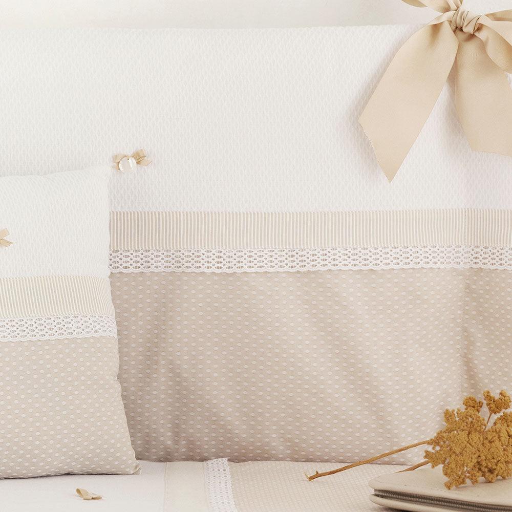 Edredón Cuna Bebé con Chichonera Venecia Camel Bimbi Class - Nanetes