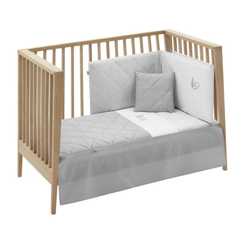 Edredón con protector essentia gris Cambrass - Nanetes #