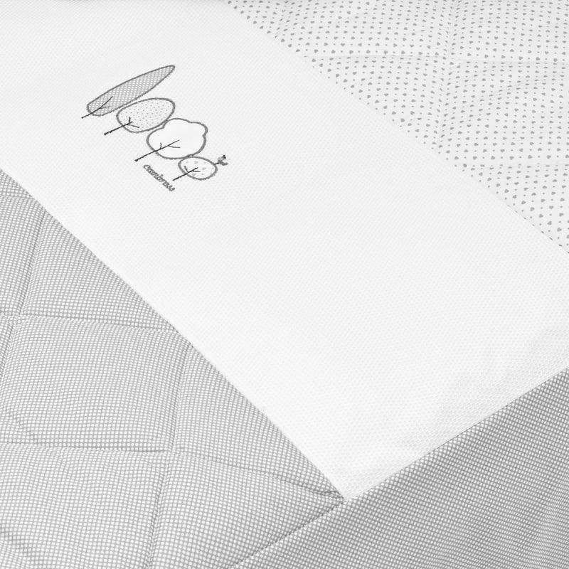 Edredón con protector essentia gris Cambrass - Nanetes #