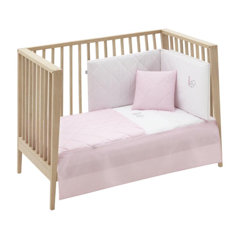 Edredón con protector essentia rosa Cambrass - Nanetes #