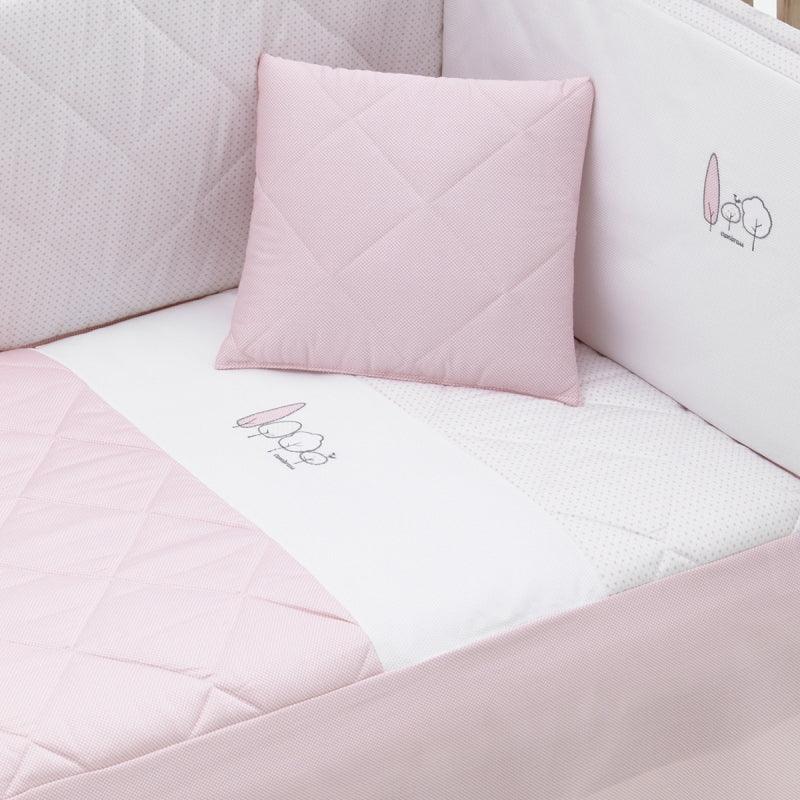 Edredón con protector essentia rosa Cambrass - Nanetes #