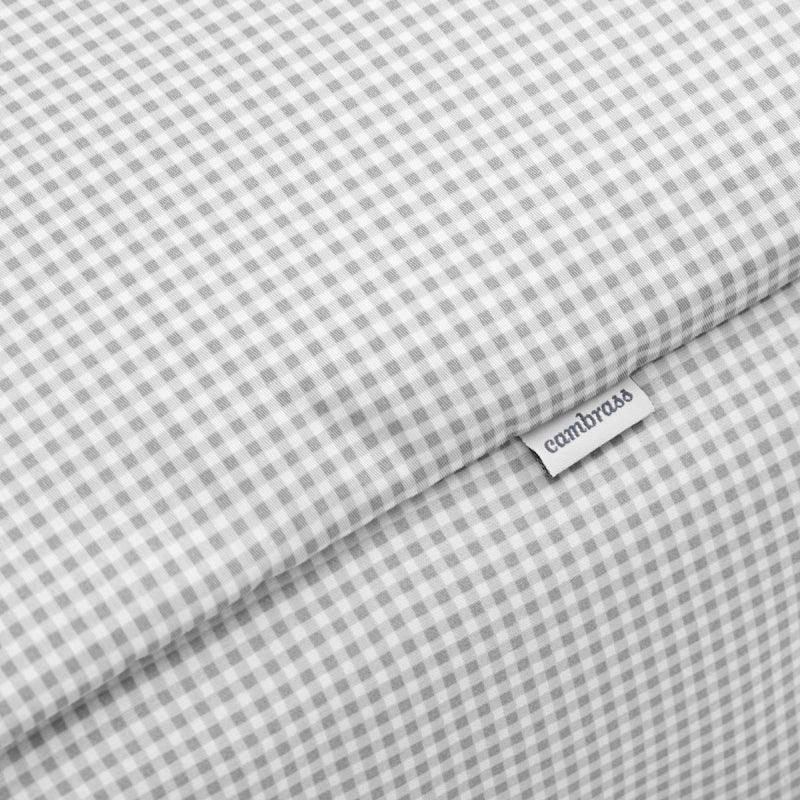 Colcha Cuna con protector Vichy GrisCambrass - Nanetes #