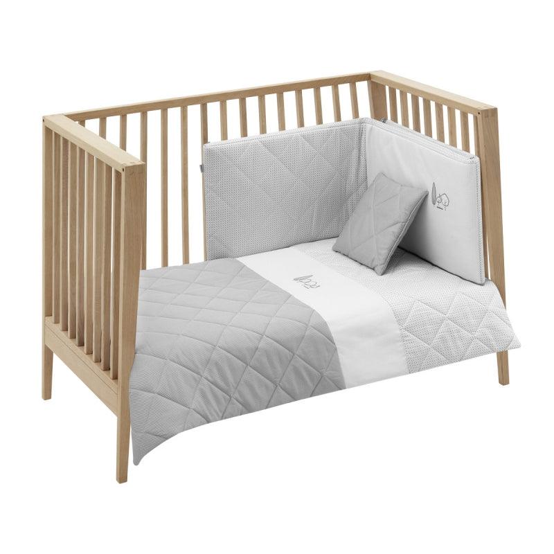 Funda nórdica con protector essentia gris Cambrass - Nanetes #