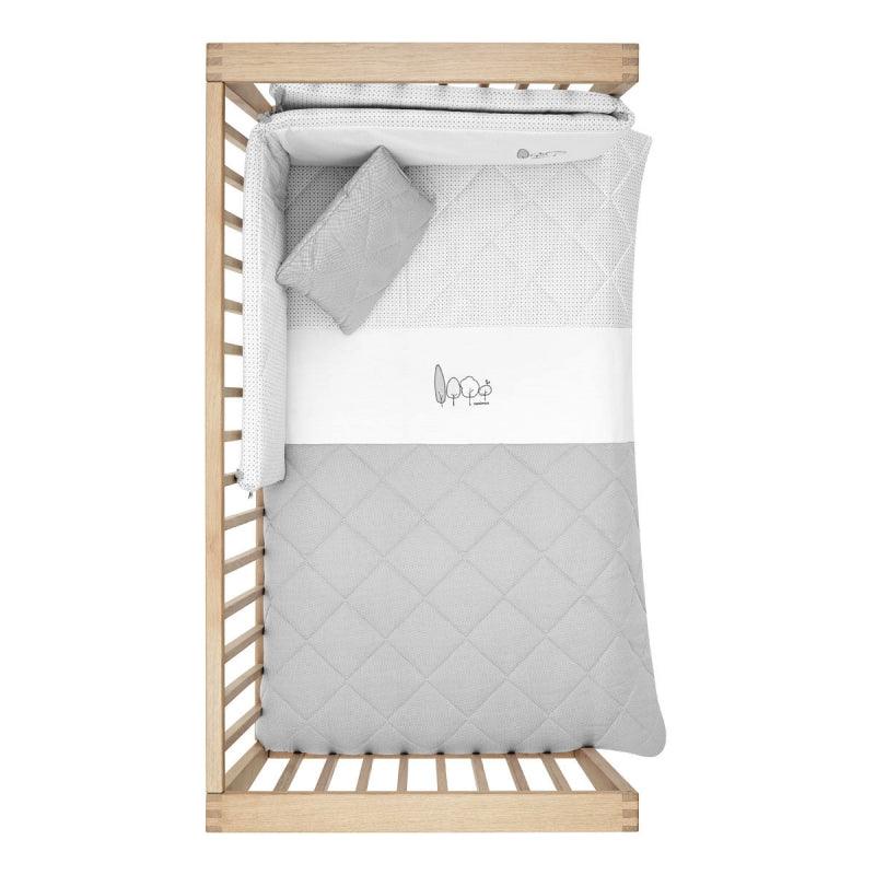 Funda nórdica con protector essentia gris Cambrass - Nanetes #