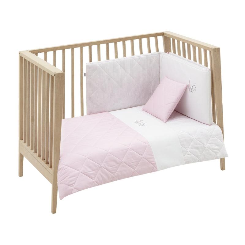 Funda nórdica con protector essentia rosa Cambrass - Nanetes #