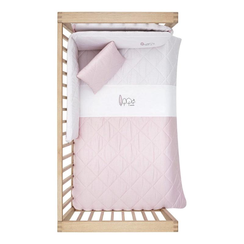 Funda nórdica con protector essentia rosa Cambrass - Nanetes #