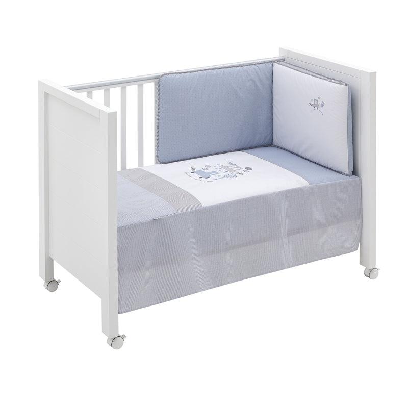 Edredon con protector Cuna Auto Azul Cambrass - Nanetes #