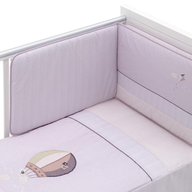 Edredon con protector Cuna Globo Lavanda Cambrass - Nanetes #