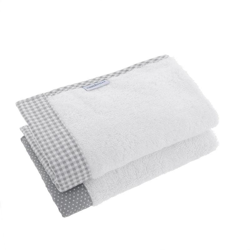 Toallas Bebé Cambrass Vichy Gris - Nanetes #