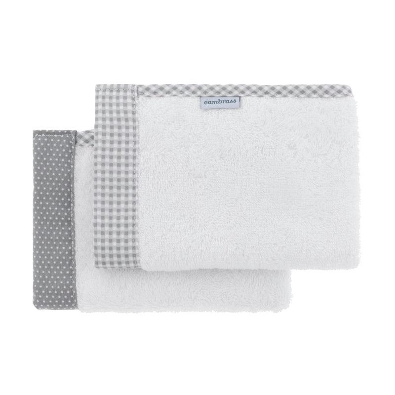 Toallas Bebé Cambrass Vichy Gris - Nanetes #