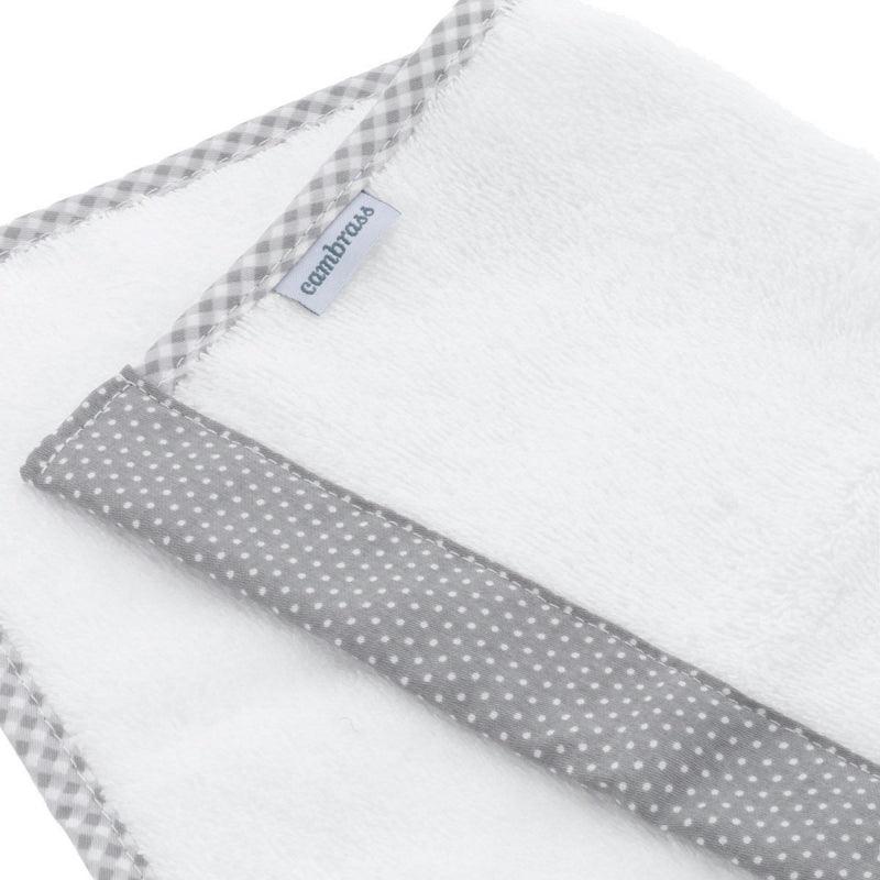 Toallas Bebé Cambrass Vichy Gris - Nanetes #