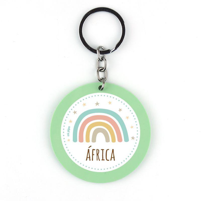 Llavero Personalizado Arco Iris Pipo - Nanetes #