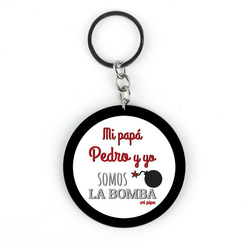 Llavero Mi papa y yo la bomba - Nanetes #