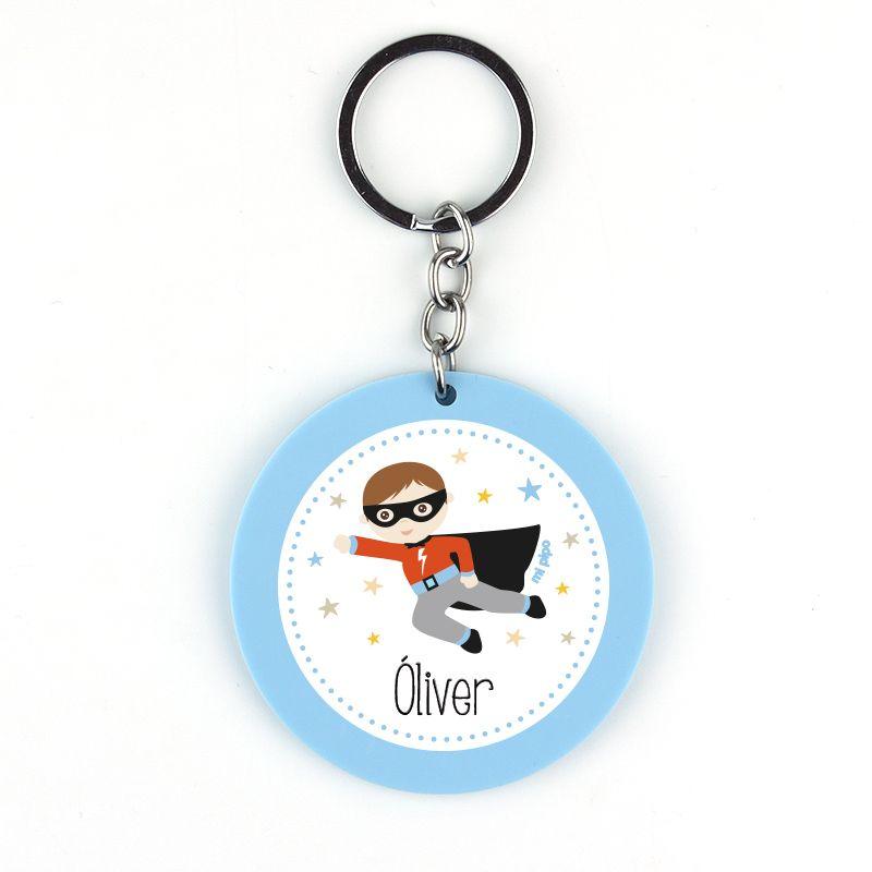 Llavero Metacrilato Personalizado Súper Heroe Mi Pipo - Nanetes #