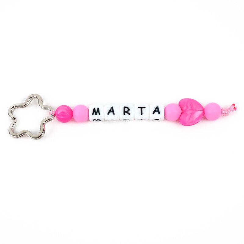 Llavero Silicona Nombre Corazón Rosa Mi Pipo - Nanetes #
