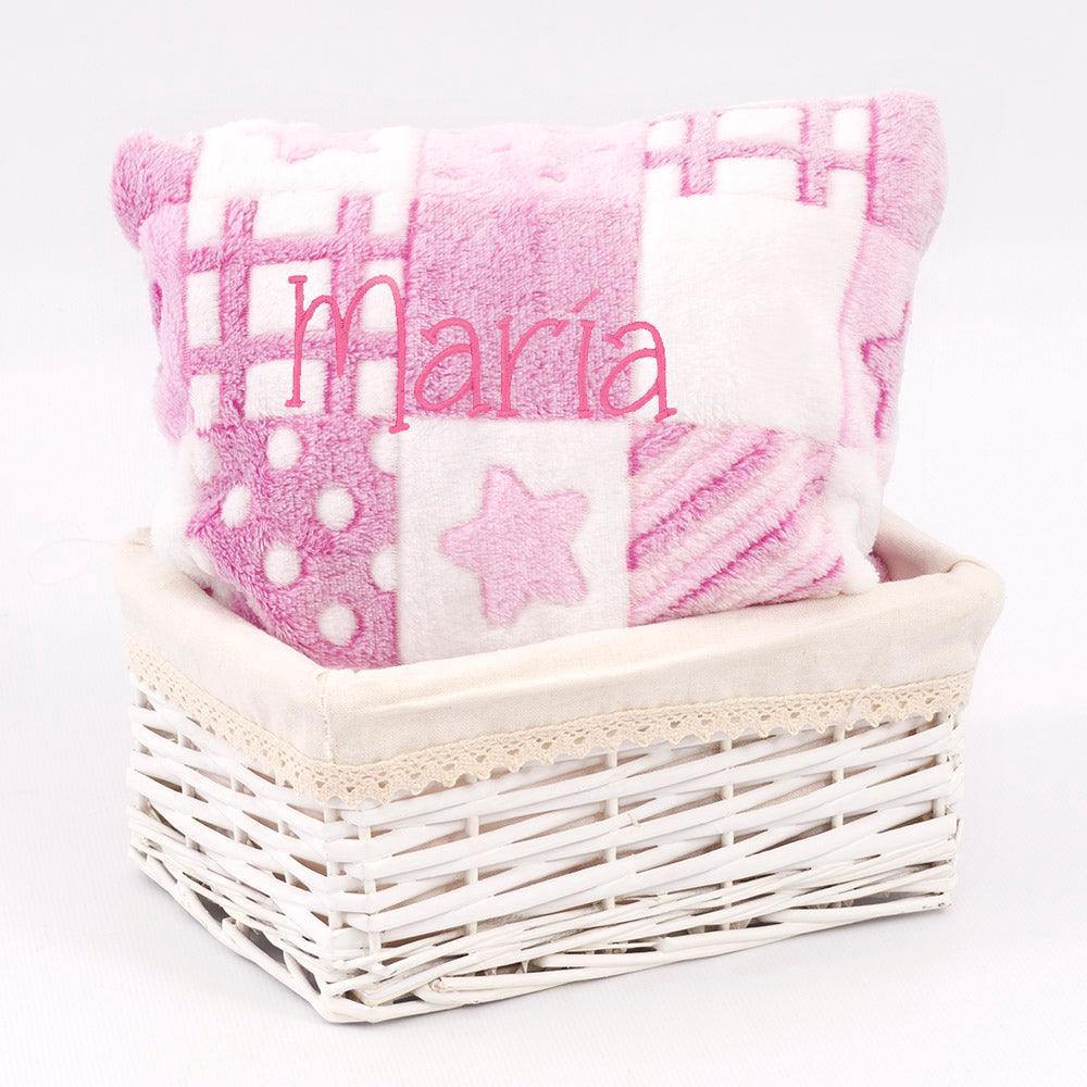 Manta Bebé Personalizada Patchwork - Nanetes Gamberritos