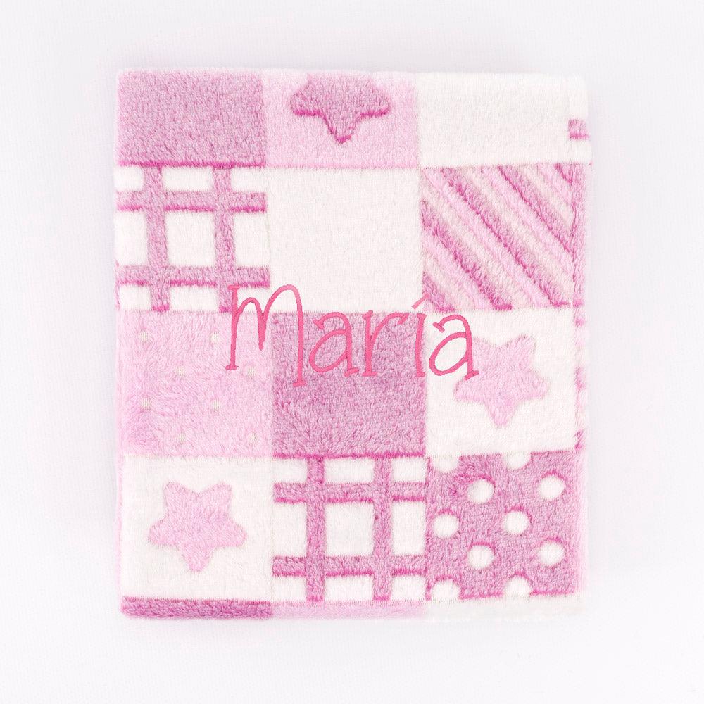 Manta Bebé Personalizada Patchwork - Nanetes Gamberritos