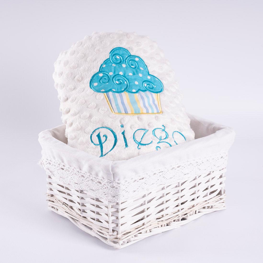 Manta Personalizada Bebé Cupcake Nanetes - Nanetes