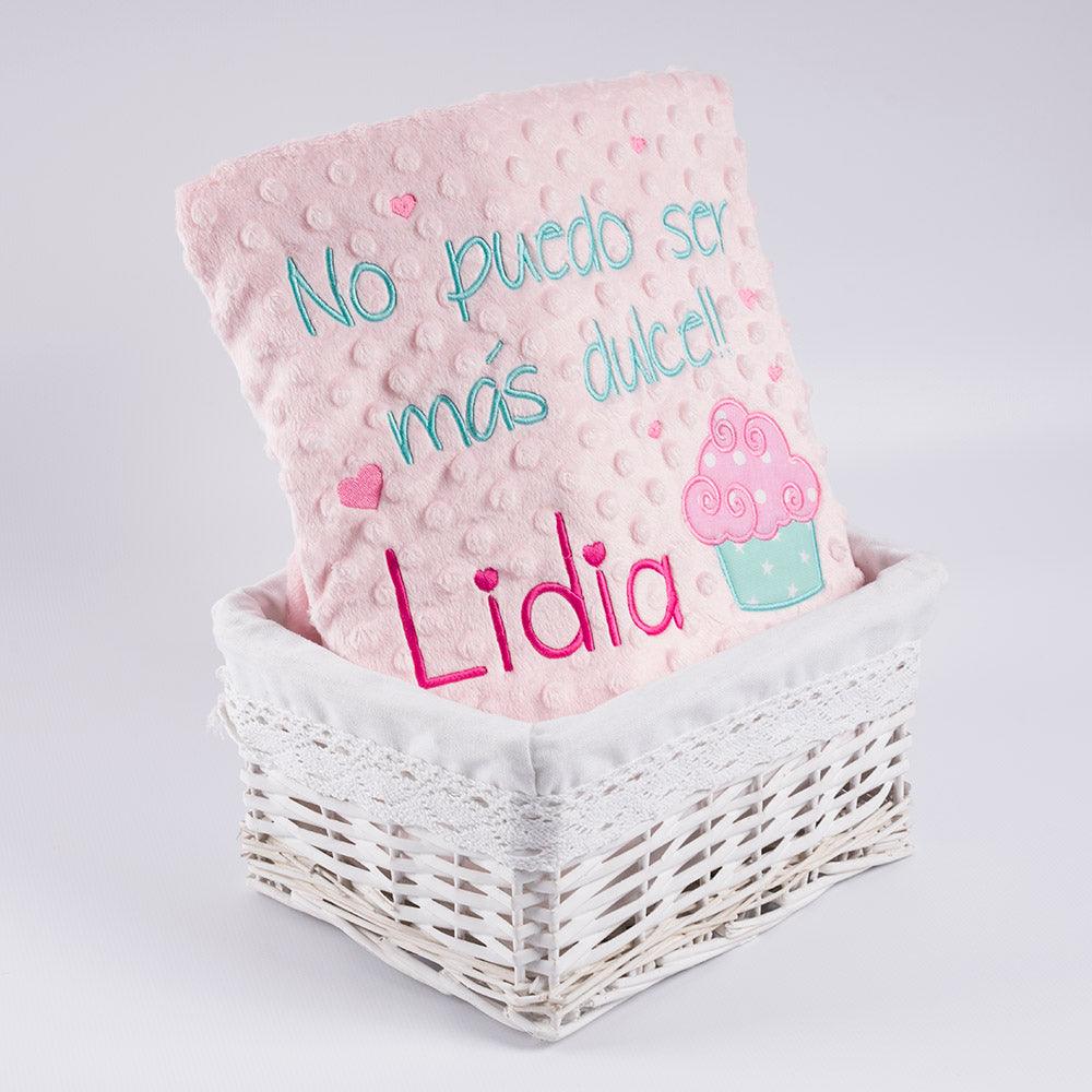 Manta Personalizada Bebé No Puedo ser más Dulce Nanetes - Nanetes