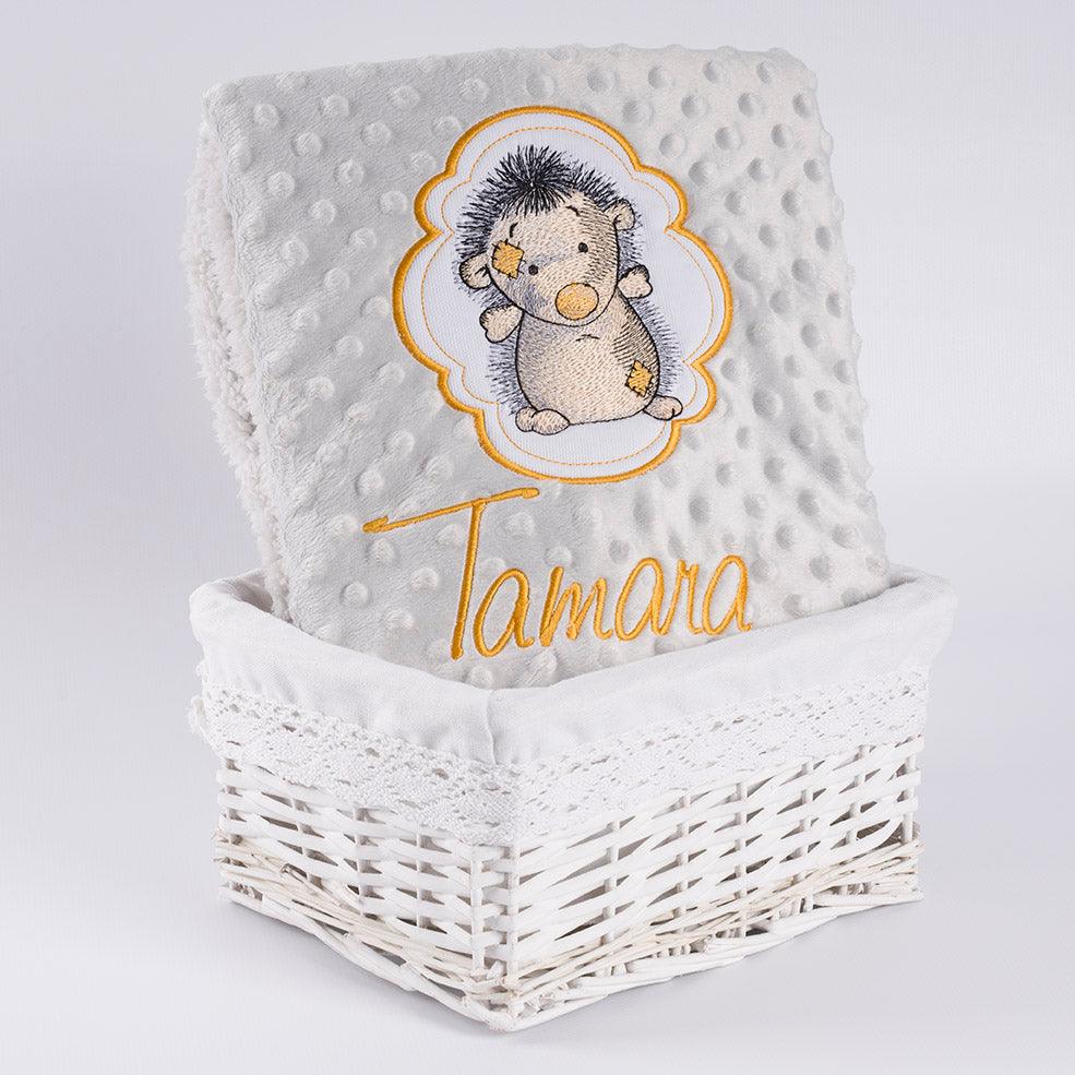 Manta Personalizada Bebé Erizo Old Toy Nanetes - Nanetes