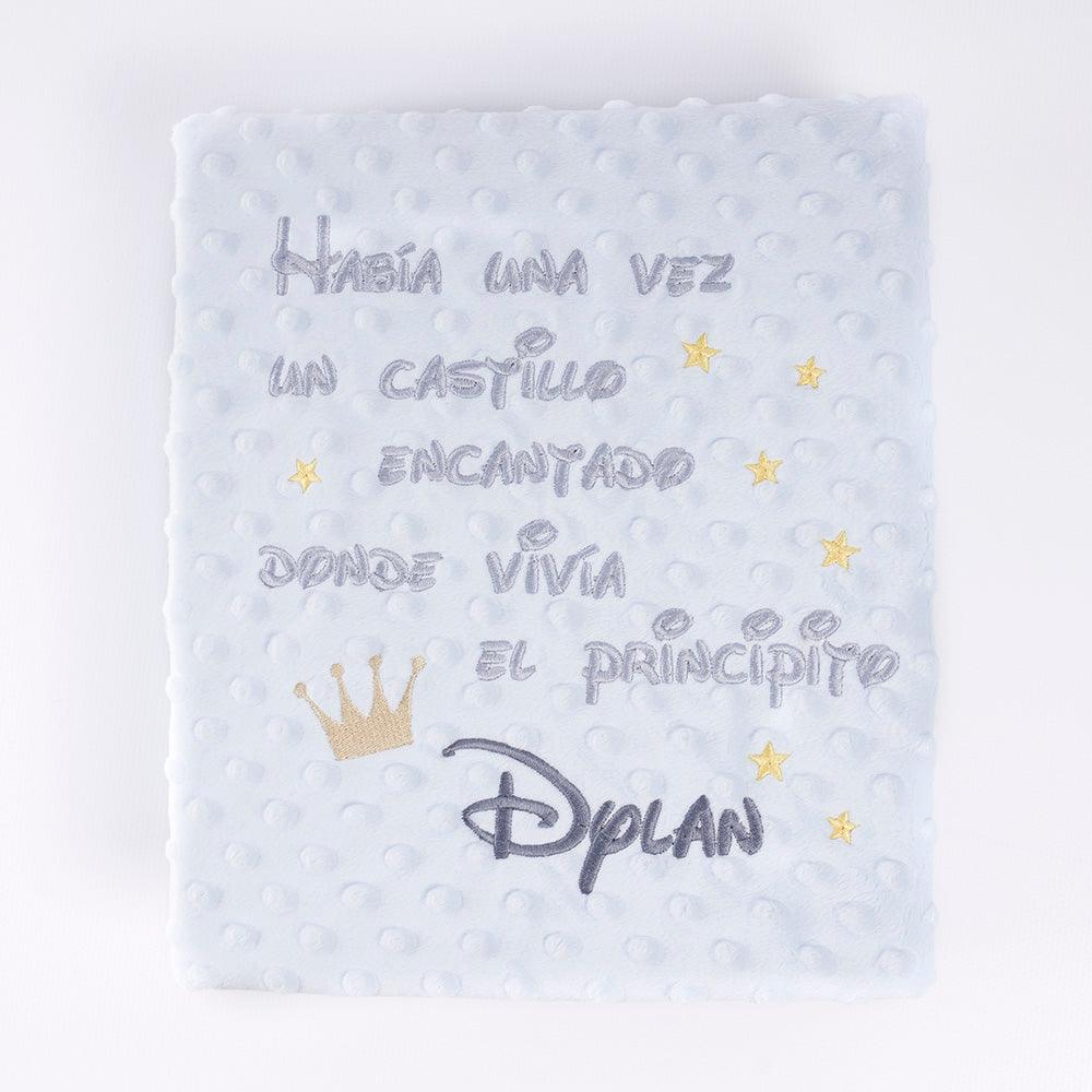 Manta Bebé Frase Había una vez un castillo1