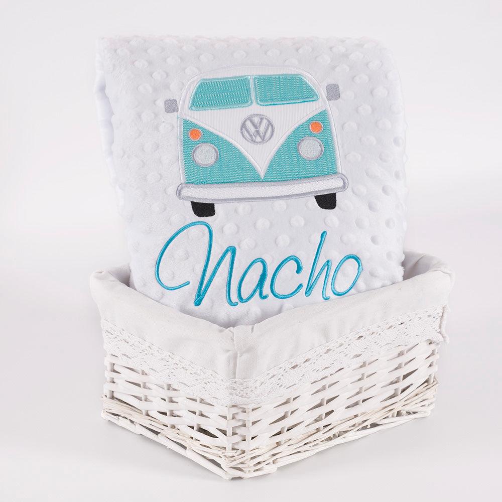 Manta Personalizada Bebé Furgoneta Volkswagen Nanetes - Nanetes