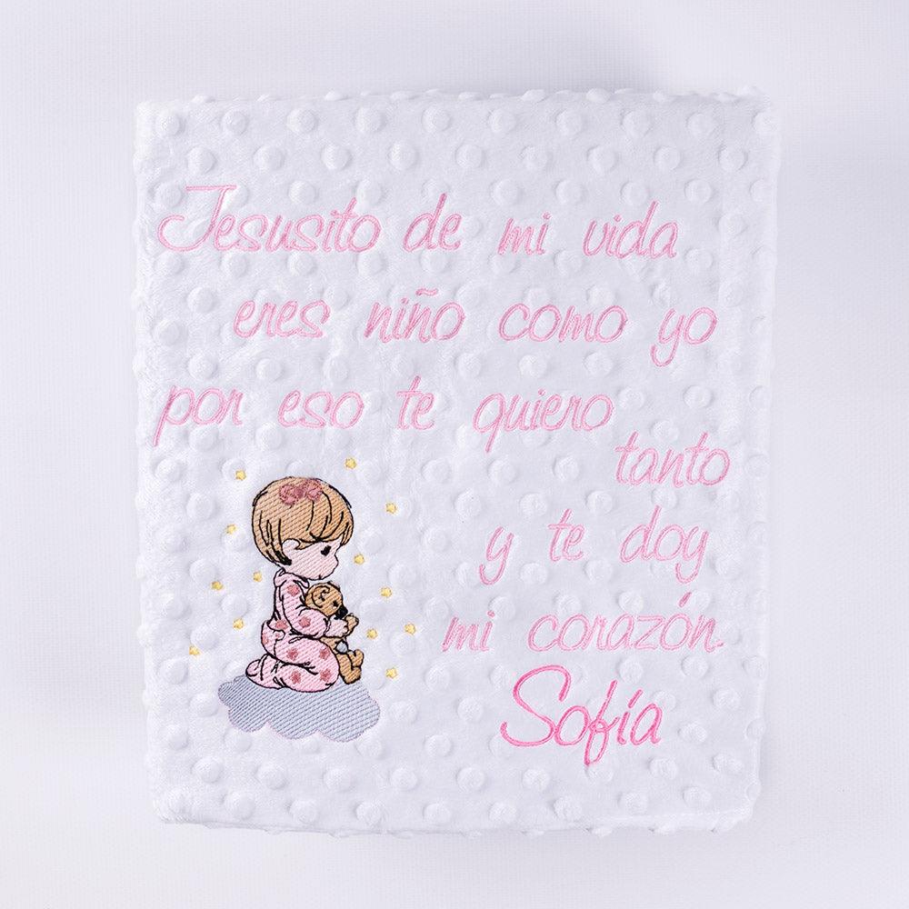 Manta Personalizada Bebé Jesusito de mi Vida Niña Nanetes - Nanetes
