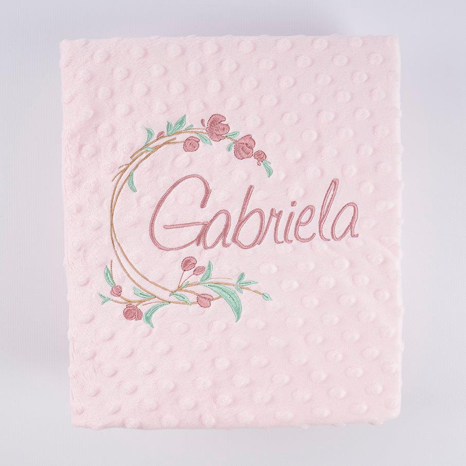 Manta Personalizada Redondo Flores Abierto Nanetes - Nanetes