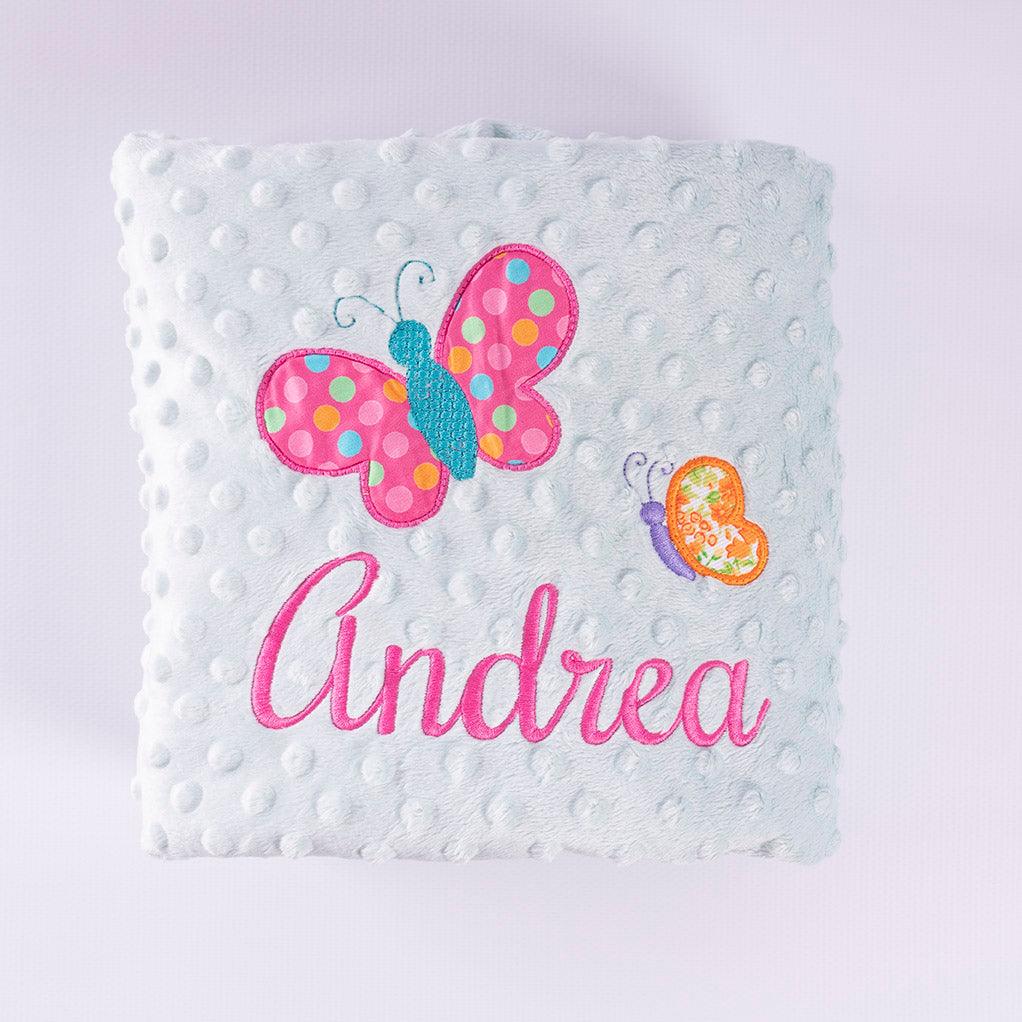 Manta Personalizada Bebé Mariposas Nanetes - Nanetes