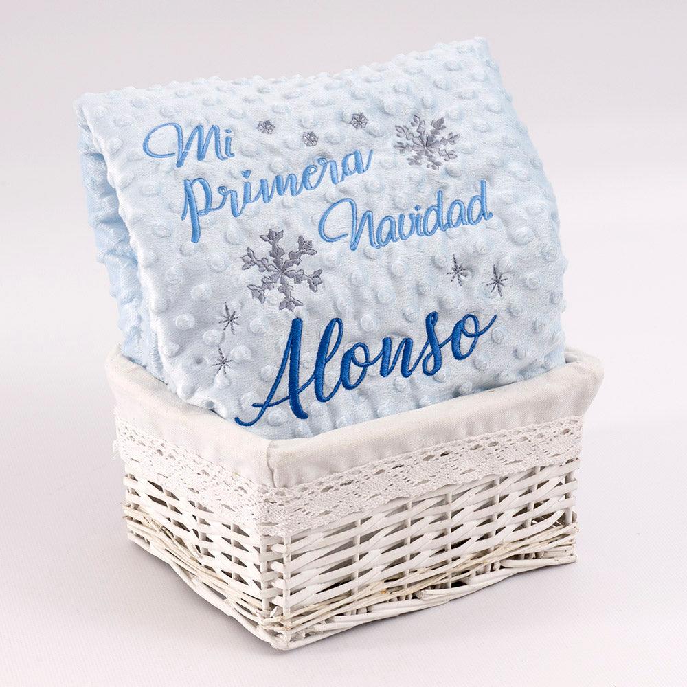 Manta Bebe Personalizada Mi Primera Navidad Nanetes - Nanetes #