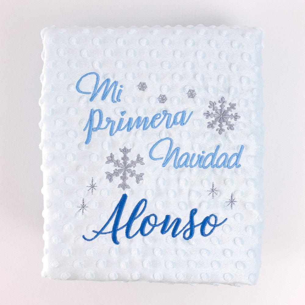 Manta Bebe Personalizada Mi Primera Navidad Nanetes - Nanetes #