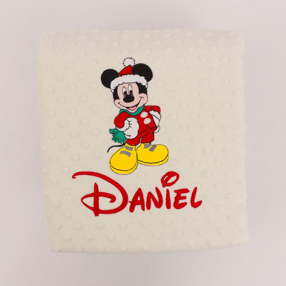 Manta Bebe Personalizada Navidad Mickey Mouse Nanetes - Nanetes #