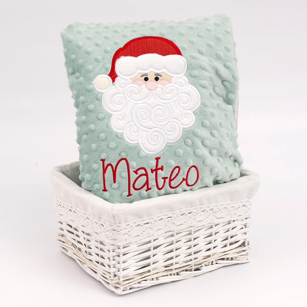 Manta Bebe Personalizada Navidad Papa Noel Nanetes - Nanetes #