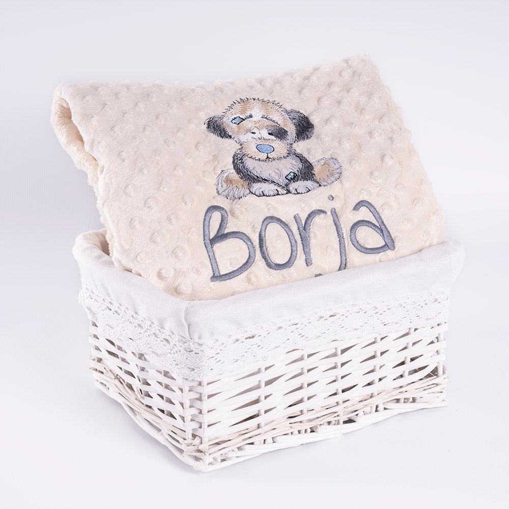 Manta Personalizada Bebé Perrito Old Toy Nanetes - Nanetes