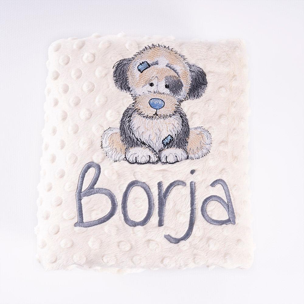 Manta Personalizada Bebé Perrito Old Toy Nanetes - Nanetes