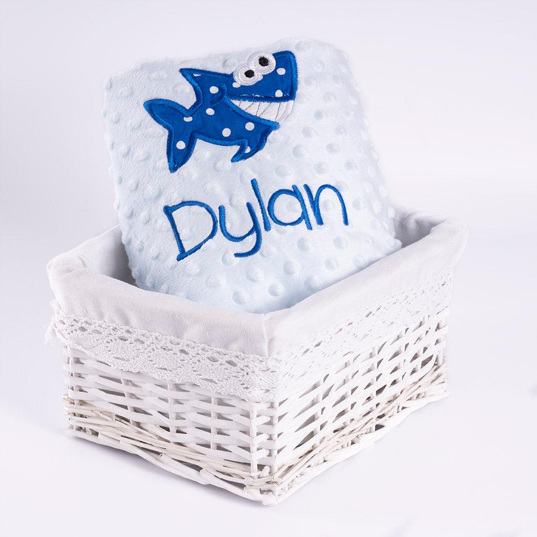 Manta Personalizada Bebé Tiburón Nanetes - Nanetes