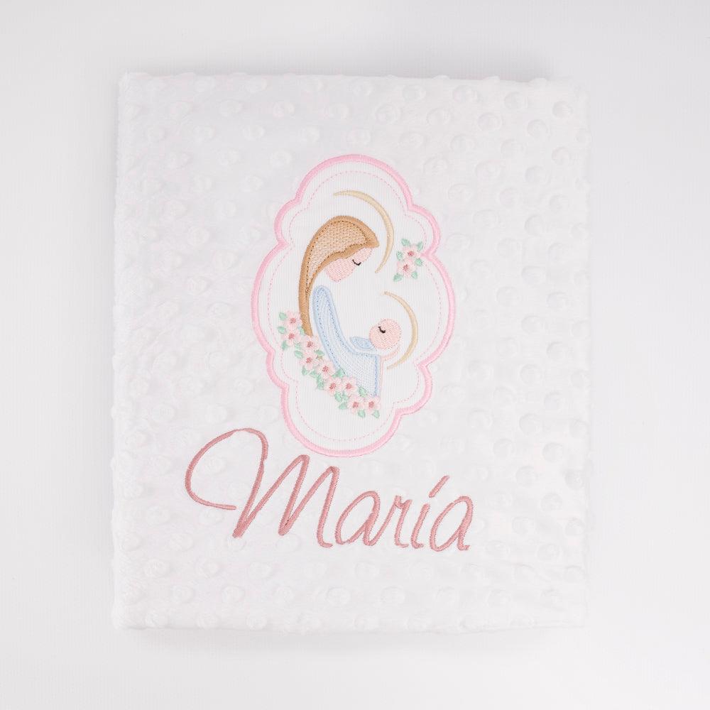Manta Personalizada Bebé Virgen María Nanetes - Nanetes