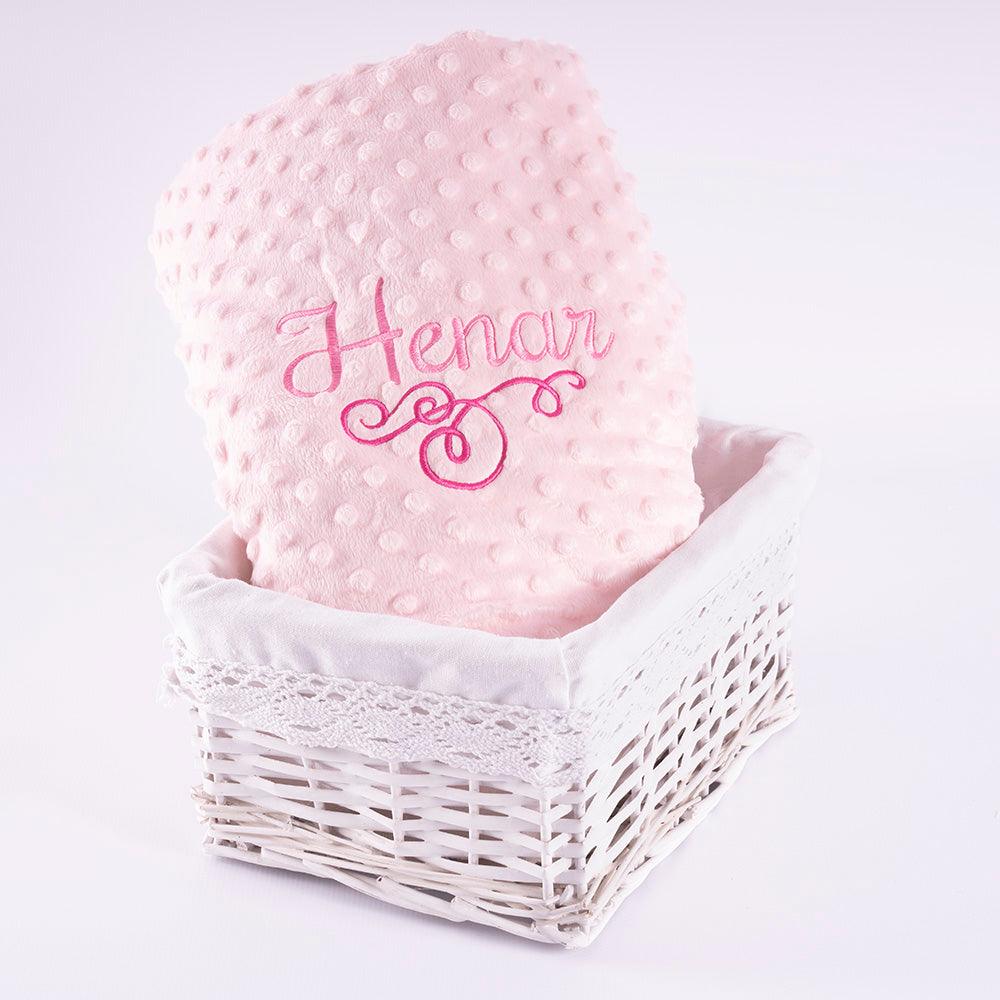 Manta Bebe Personalizada Bordada Nombre Mod 2 Deco Nanetes - Nanetes