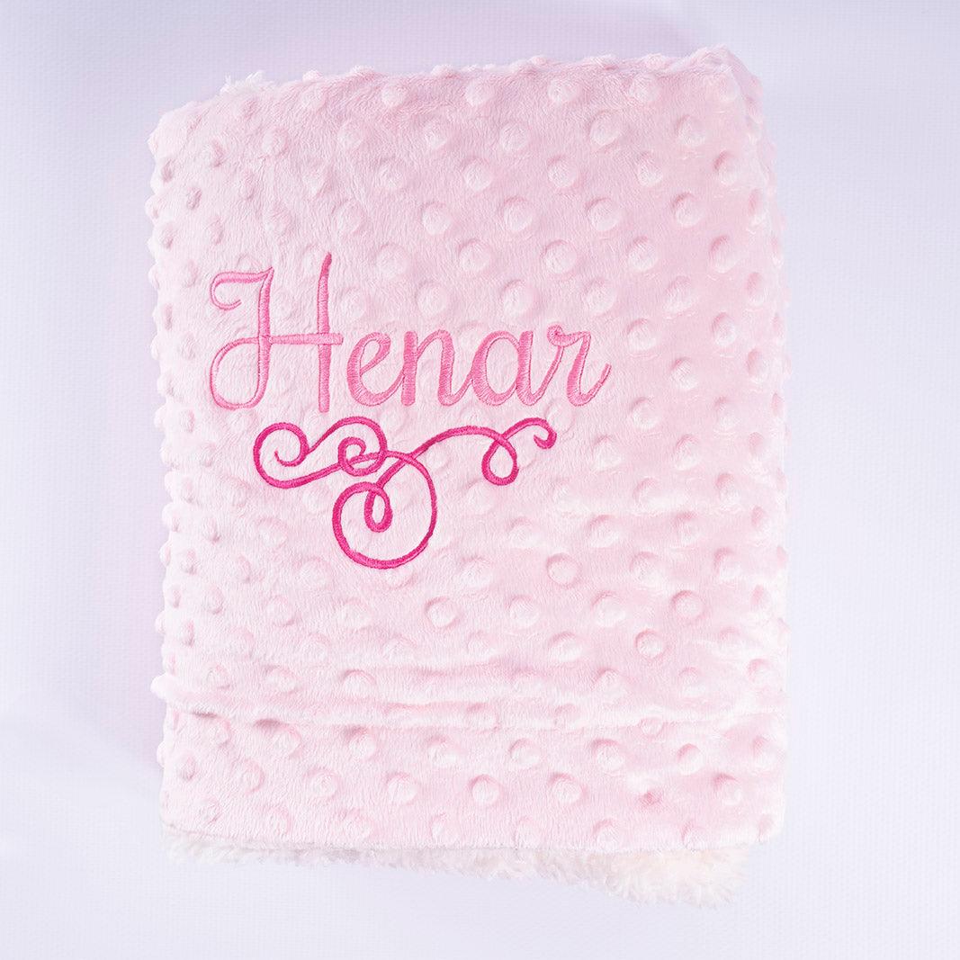 Manta Bebe Personalizada Bordada Nombre Mod 2 Deco Nanetes - Nanetes