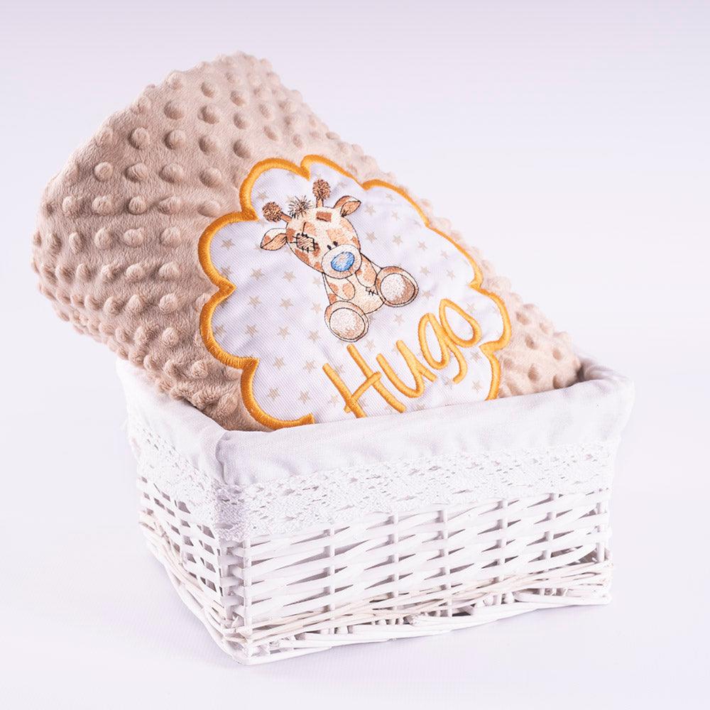 Manta Personalizada Bebé Jirafa Old Toy Nanetes - Nanetes