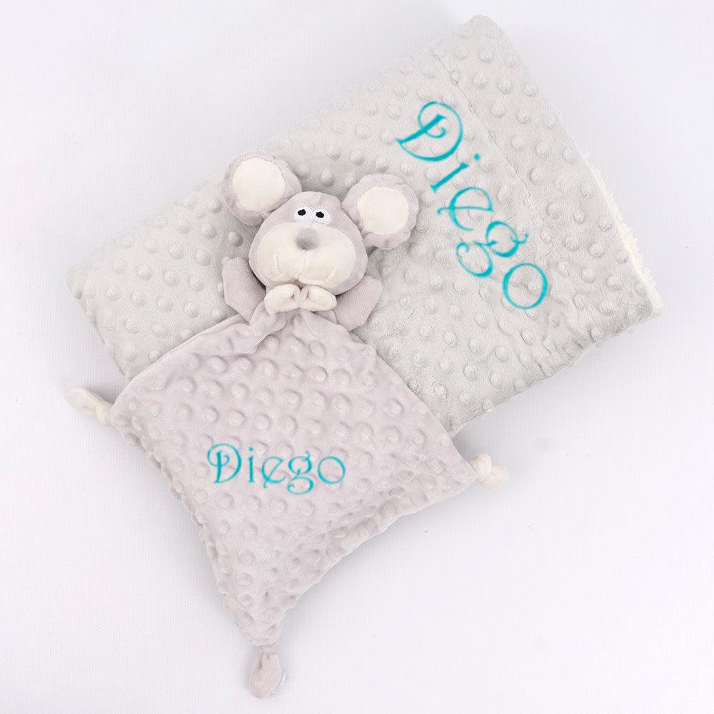 Manta con Dou dou personalizados Bebé Ratoncito Nanetes - Nanetes #