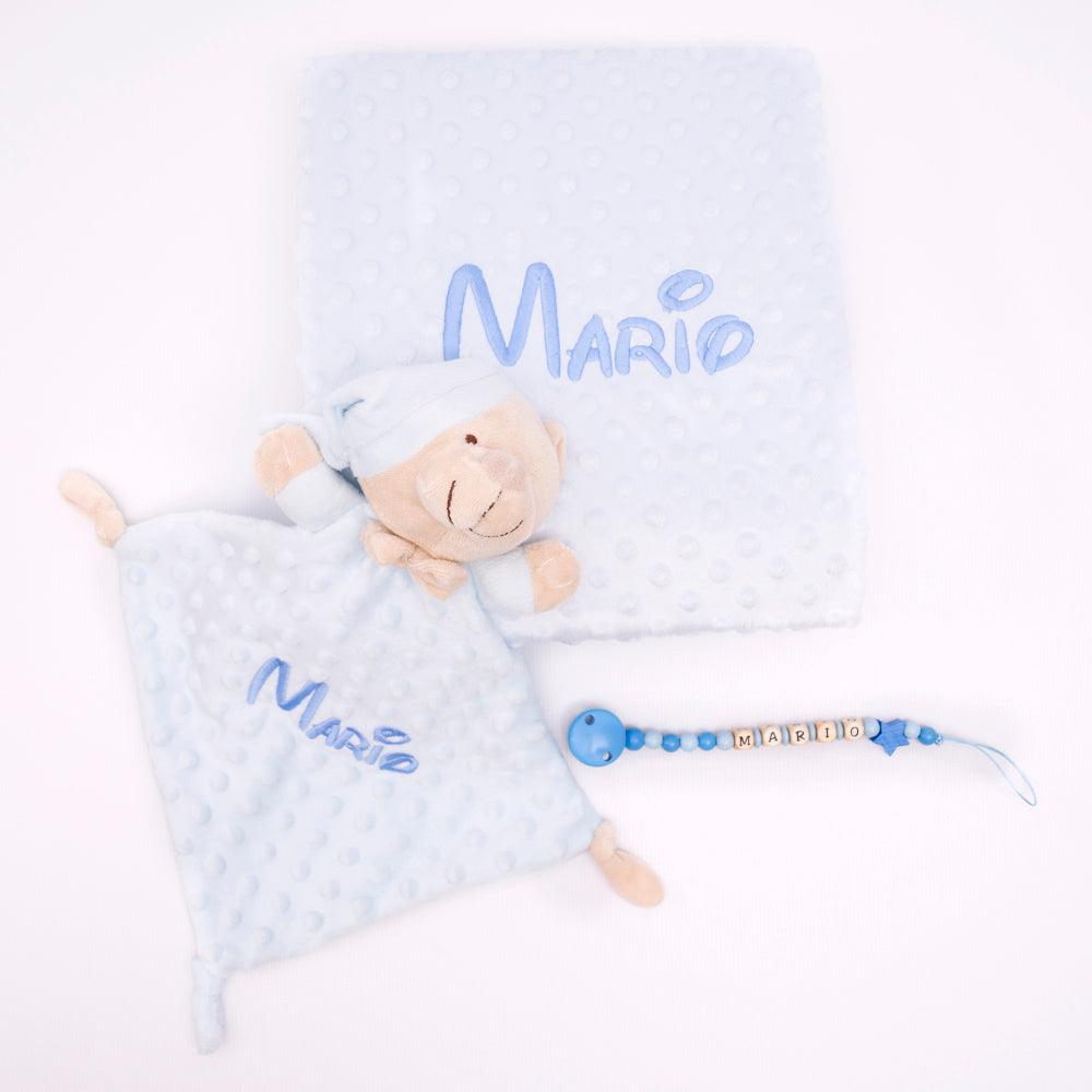 Manta con Dou dou y Chupetero personalizados Bebé Nanetes - Nanetes