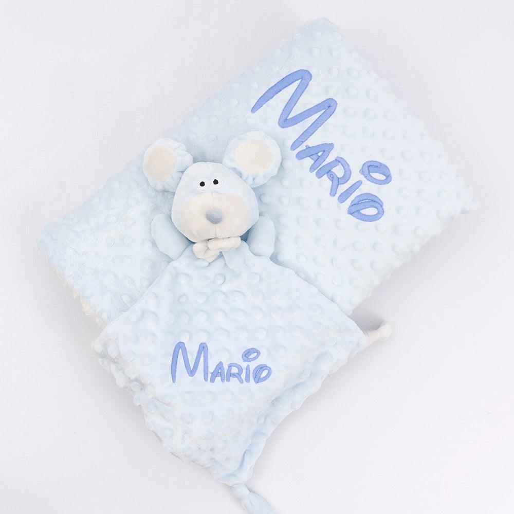 Manta con Dou dou personalizados Bebé Ratoncito Nanetes - Nanetes #