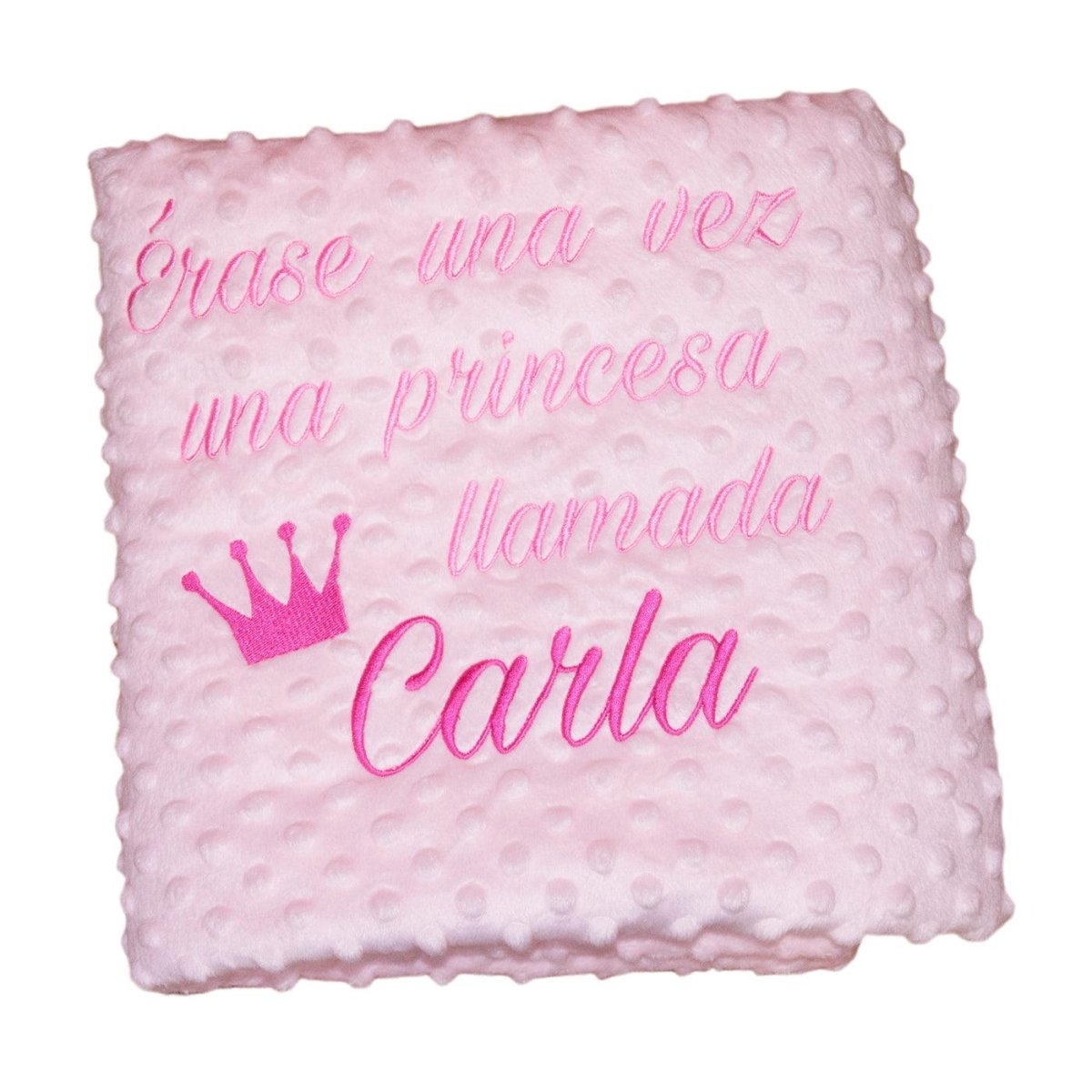 Manta Personalizada Bebé Frase Erase una vez una Princesa Nanetes - Nanetes