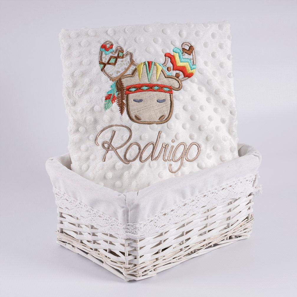Manta Personalizada Bebé Reno Tribal Nanetes - Nanetes