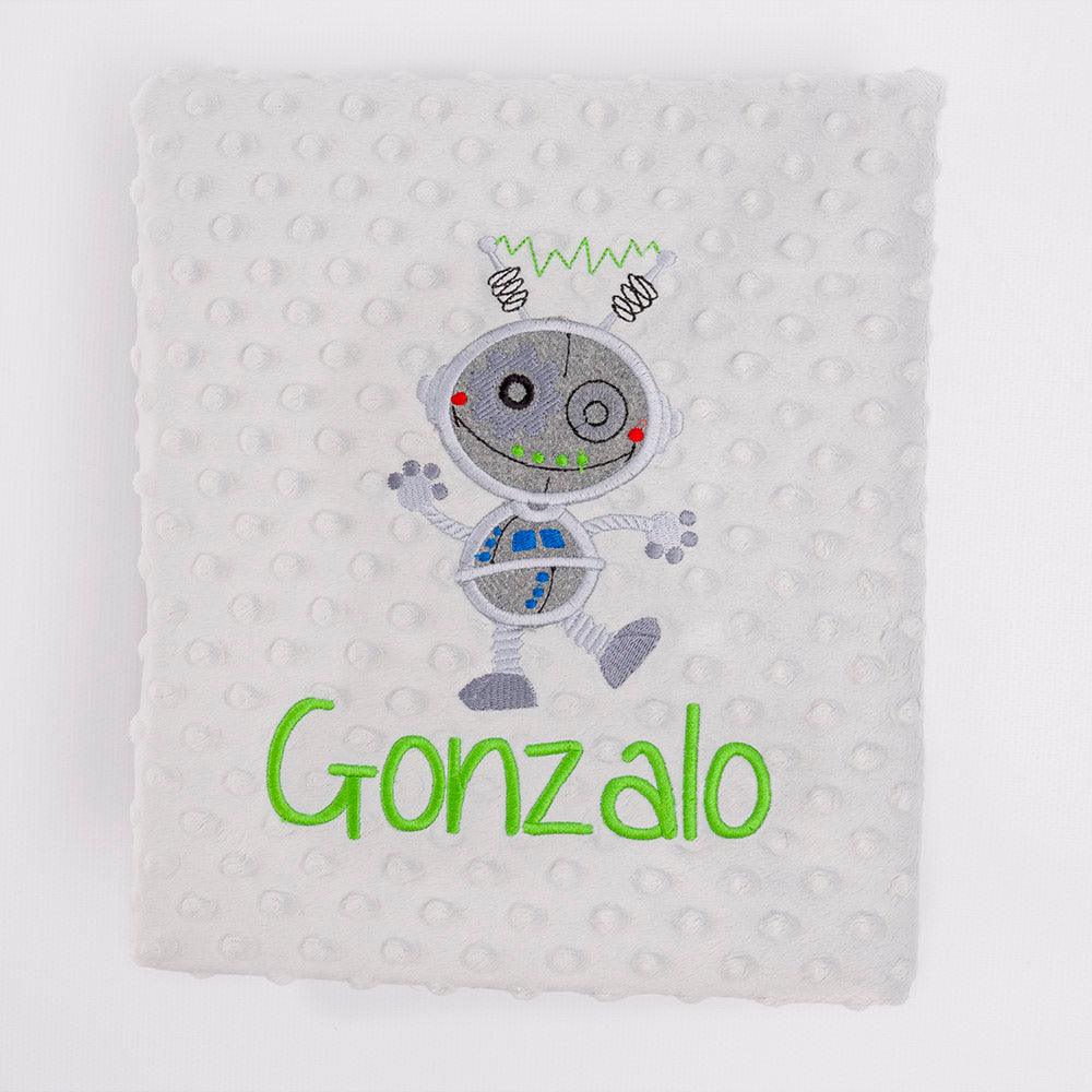 Manta Personalizada Bebé Robot Nanetes - Nanetes