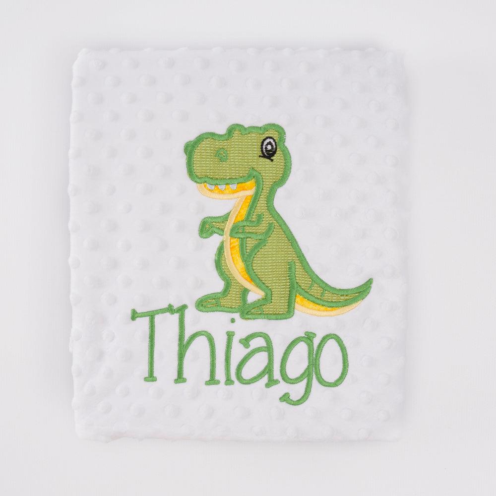Manta Personalizada Bebé Dinosaurio T Rex Nanetes - Nanetes